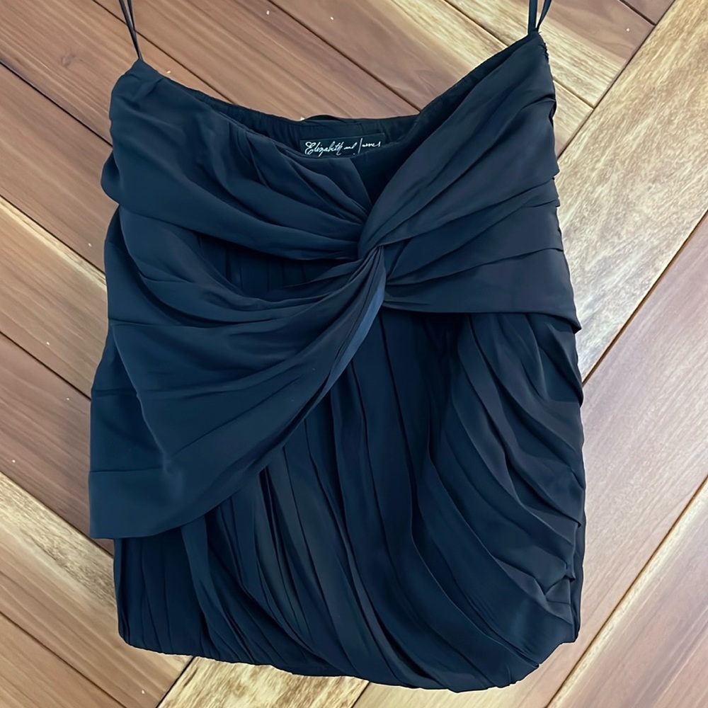 Elizabeth and James silk bubble style pleated mini skirt, size small